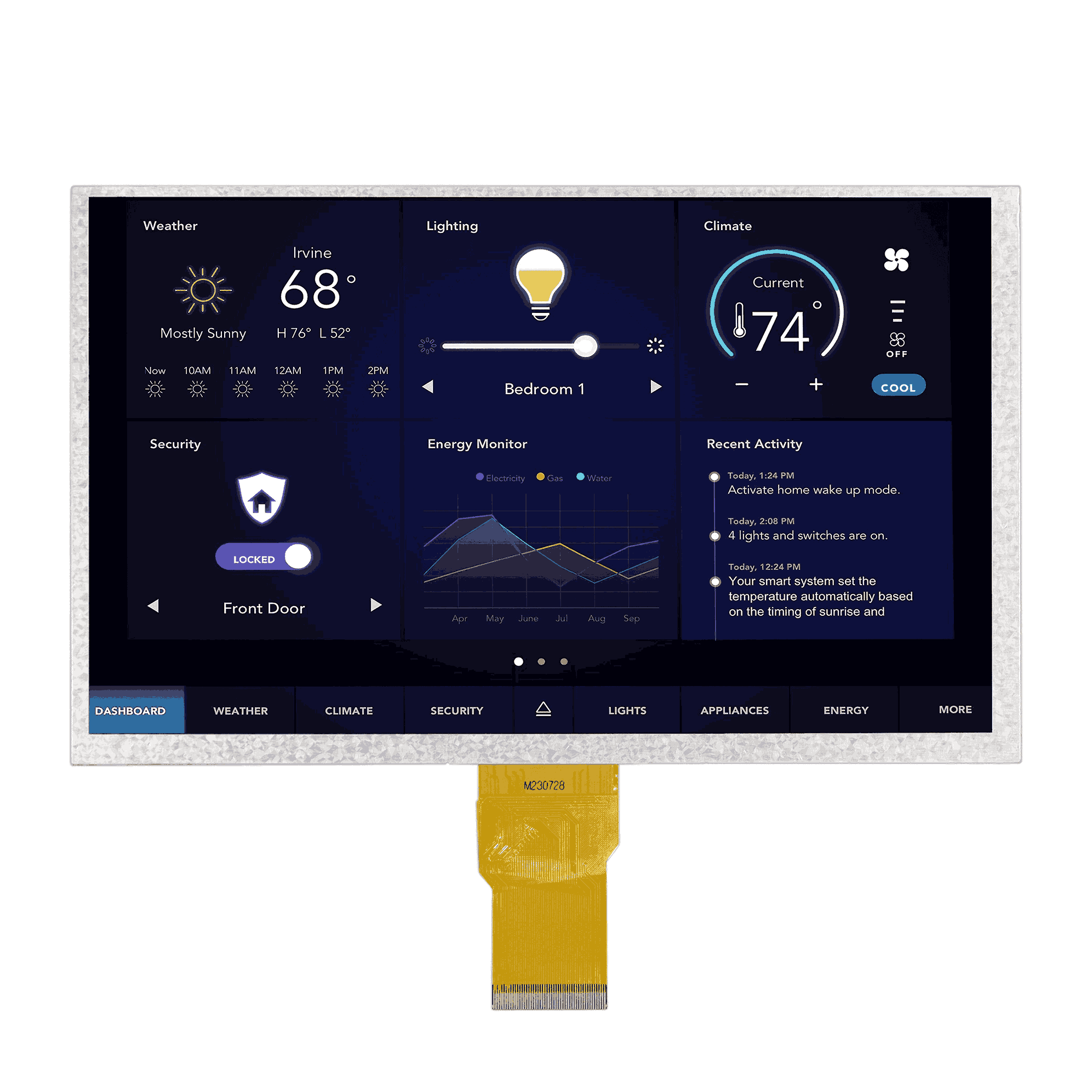 9 inch lcd display screen